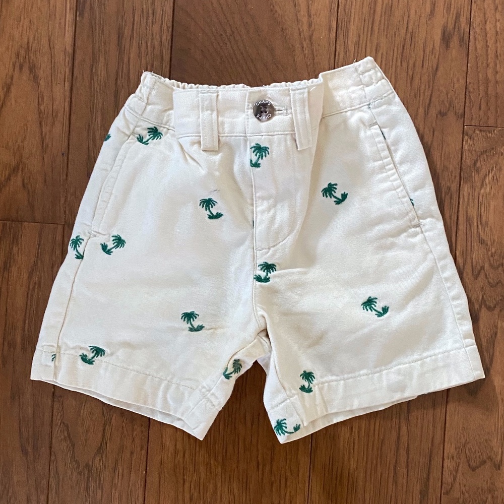 Chaps Khaki Shorts with Palm Trees (18 Months)